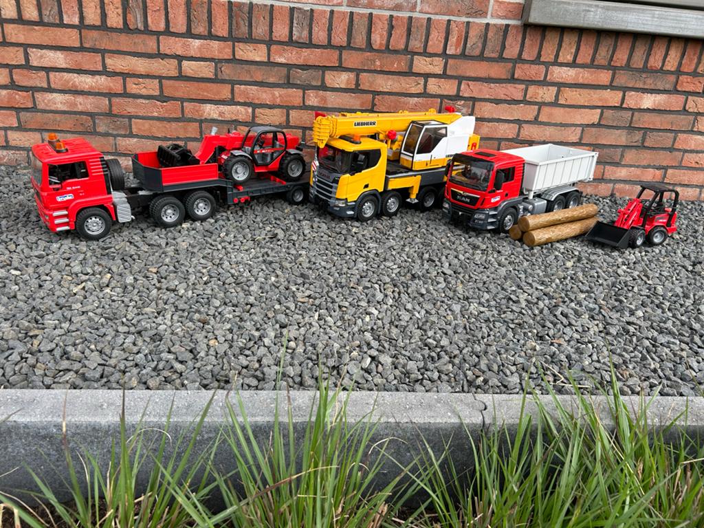 Grote Bruder speelgoedvoertuigen set, Hobby en Vrije tijd, Modelauto's | 1:32, Ophalen, Zo goed als nieuw