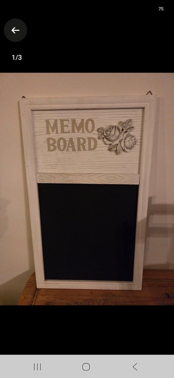 nieuw wit memo bord uit Italië, Ophalen of Verzenden, Nieuw, Krijtbord