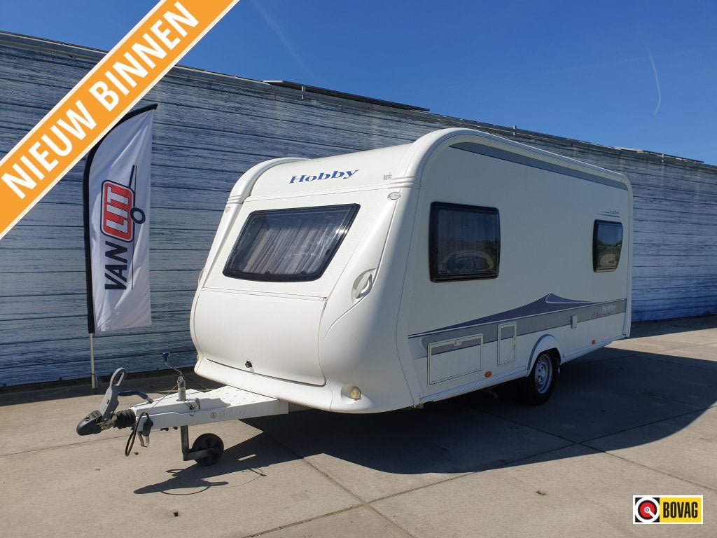 Hobby Excellent 455 UF ,Mover,Tent,Fietsdr,, Caravans en Kamperen, Caravans, Overige typen, Hobby, Bedrijf, Treinzit