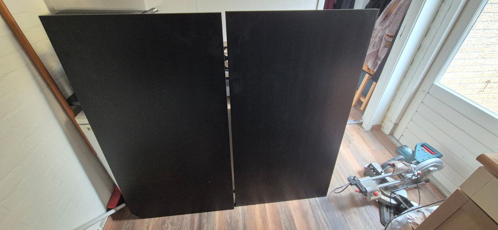 2x ikea zwart bureaublad, Ophalen, Zo goed als nieuw