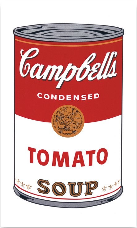 Andy Warhol(1928) Lithografie"Campbells Tomato Soup" Ges Gen, Antiek en Kunst, Gelimiteerde oplage, Ophalen of Verzenden, Overige onderwerpen