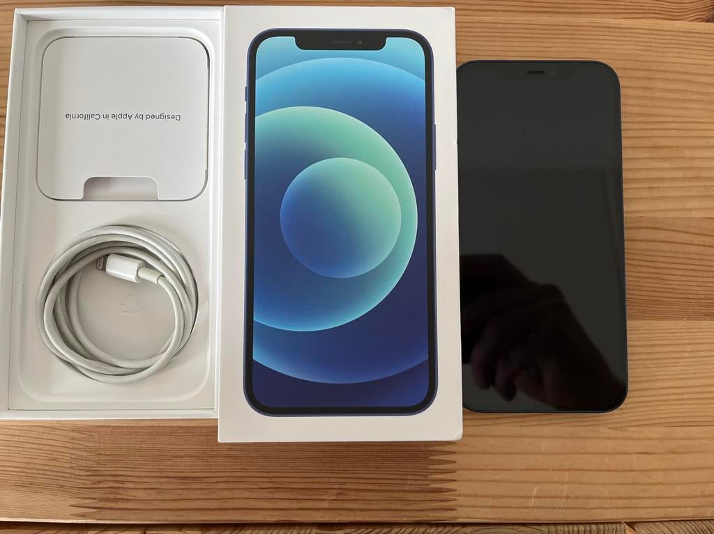 iPhone 12 - Blauw - 128 GB - Inclusief laadkabel, 128 GB, Blauw, Ophalen of Verzenden, Zo goed als nieuw