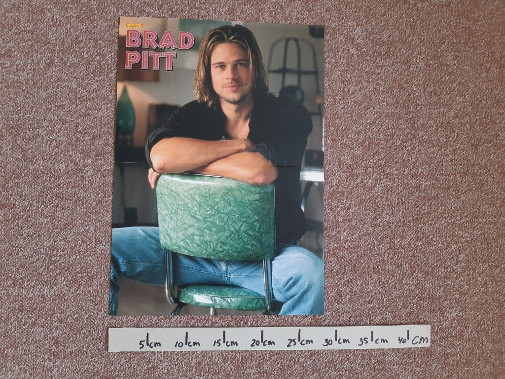 Poster Film Brad Pitt Popcorn A3 28x40 cm, Verzamelen, Posters, Rechthoekig Staand, Ophalen of Verzenden, Zo goed als nieuw, A1 t/m A3