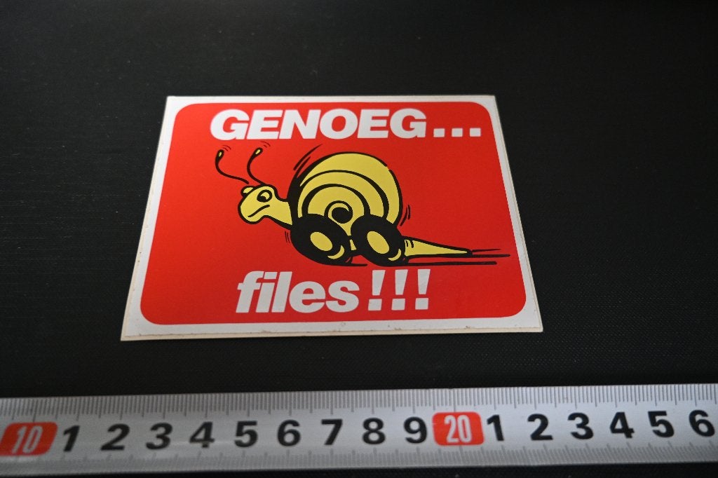 sticker GENOEG ....  files !!!, Ophalen of Verzenden, Zo goed als nieuw