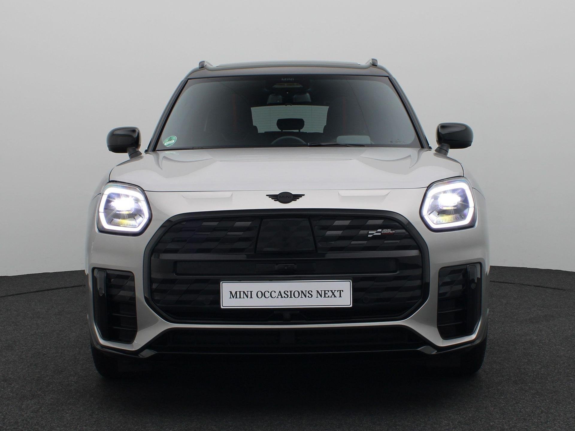 MINI Countryman E JCW Pakket + Pakket XL + Glazen panoramada, Auto's, Gebruikt, Countryman, Met garantie (alle), Leder en Stof