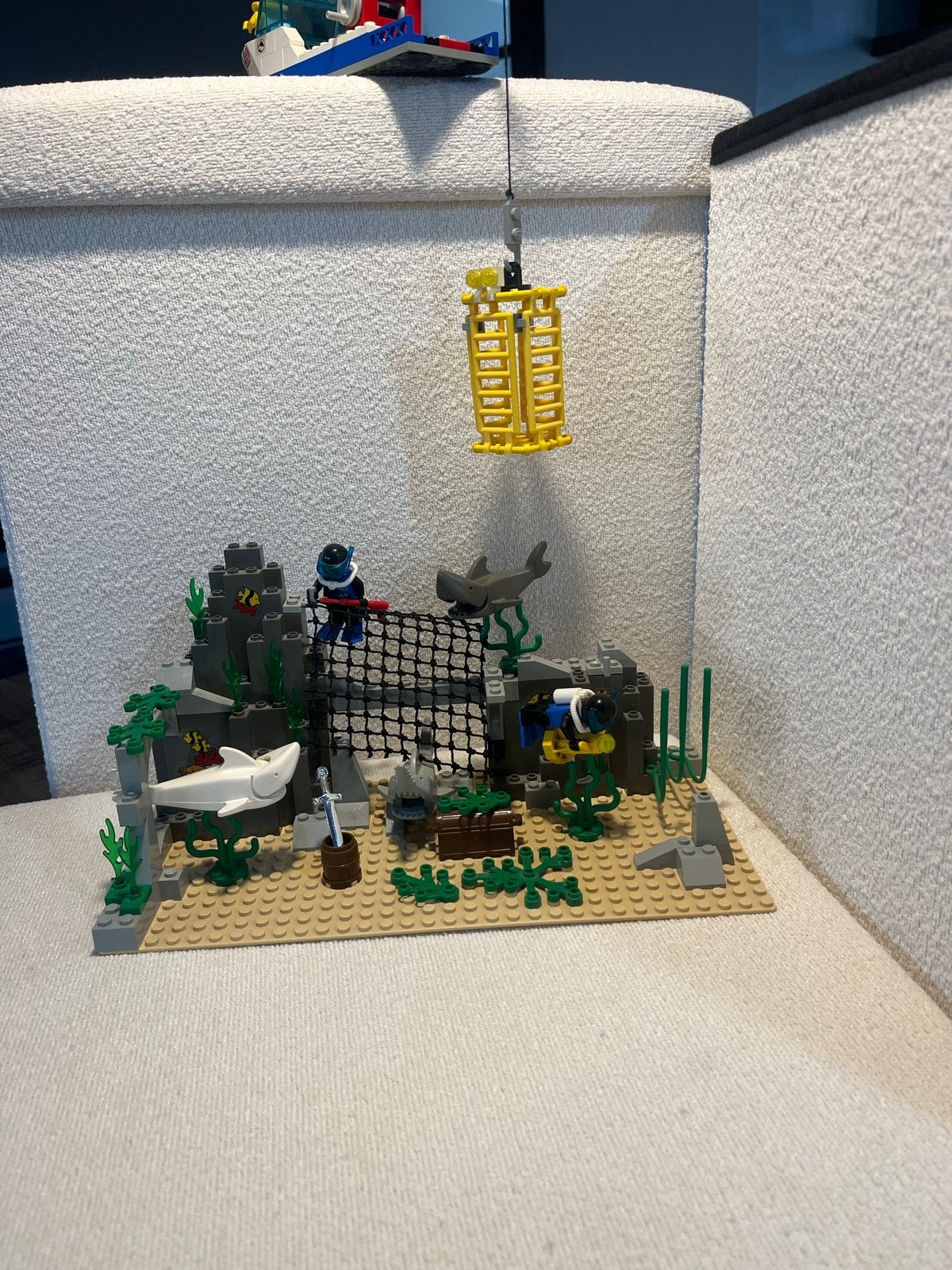 Lego System 6558: Onderwater Avontuur met Haaien & Schat, Lego, Ophalen of Verzenden, Zo goed als nieuw, Complete set
