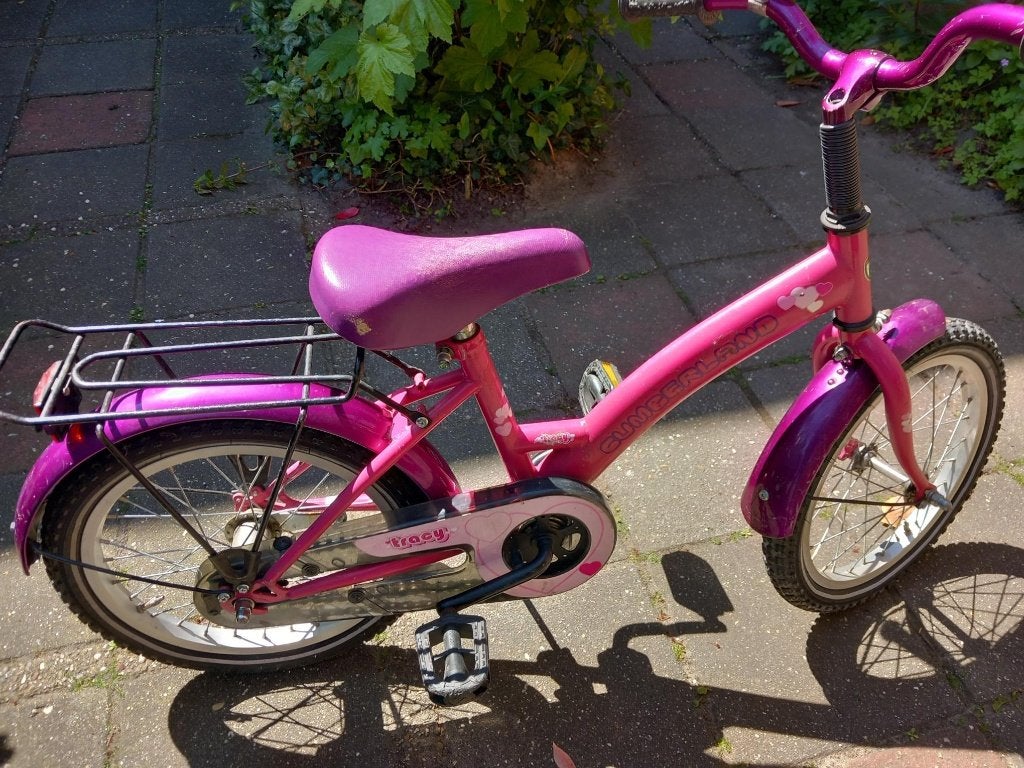 Cumberland kinderfiets, Ophalen, Terugtraprem, Cumberland, 16 tot 20 inch