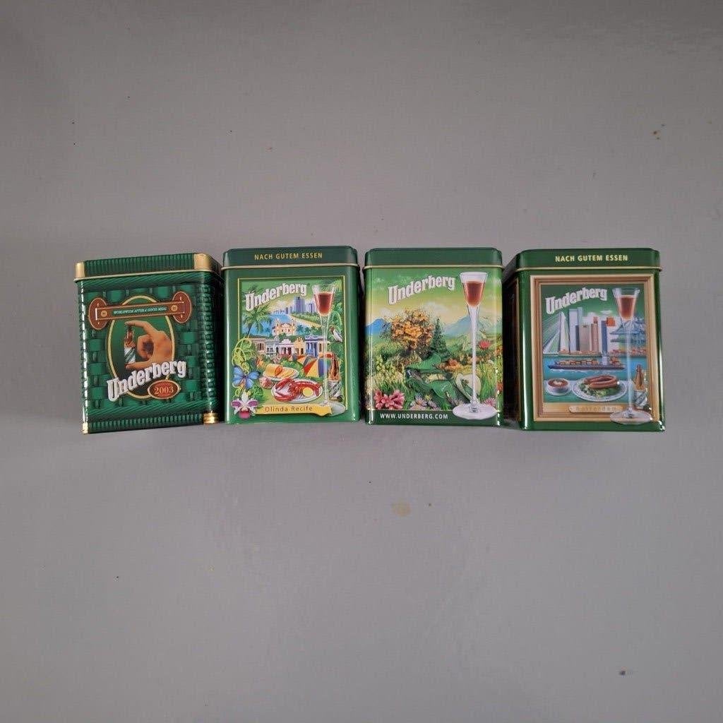 4 blikken Underberg Germany, Ophalen of Verzenden, Zo goed als nieuw, Overige