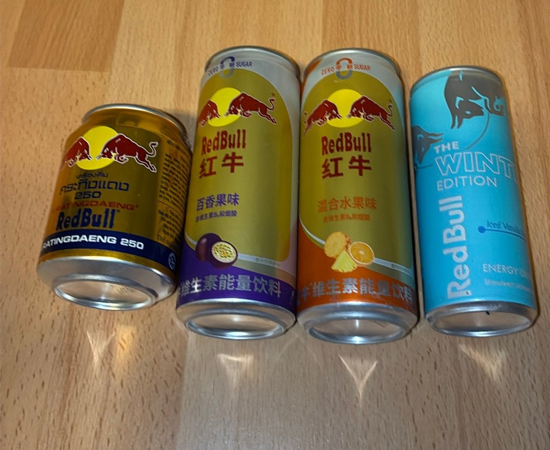 Red Bull blikken, Ophalen of Verzenden, Gebruikt, Overige, Overige merken