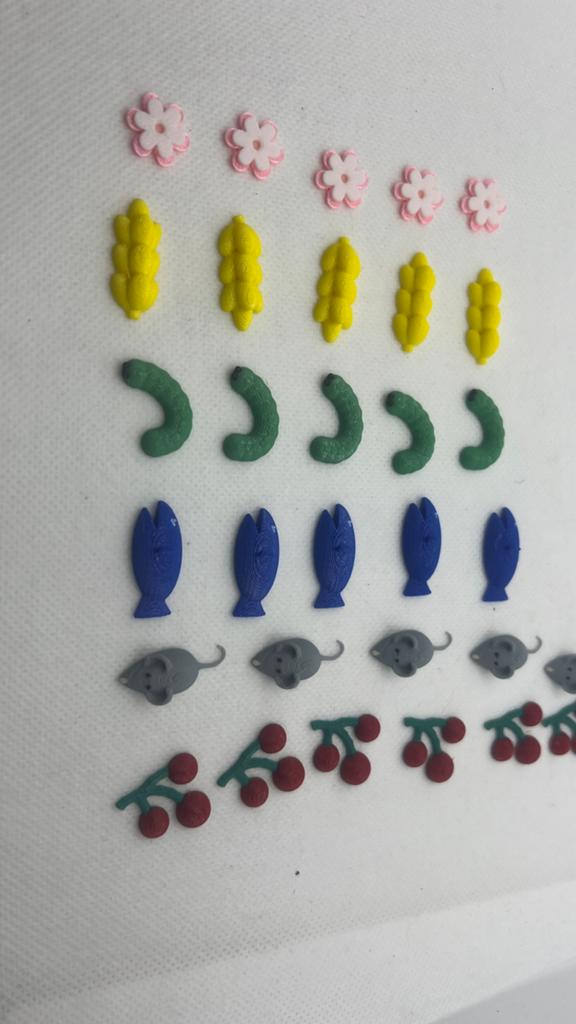 Wirmspan 3D voedseltokens (31), Hobby en Vrije tijd, Gezelschapsspellen | Bordspellen, Ophalen of Verzenden, Nieuw