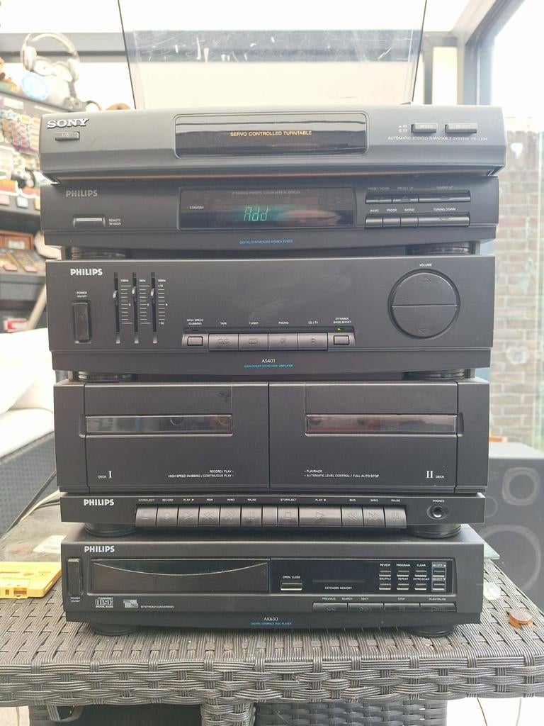 PHILIPS STEREO TOREN, Audio, Tv en Foto, Stereo-sets, Ophalen of Verzenden, Zo goed als nieuw, Philips