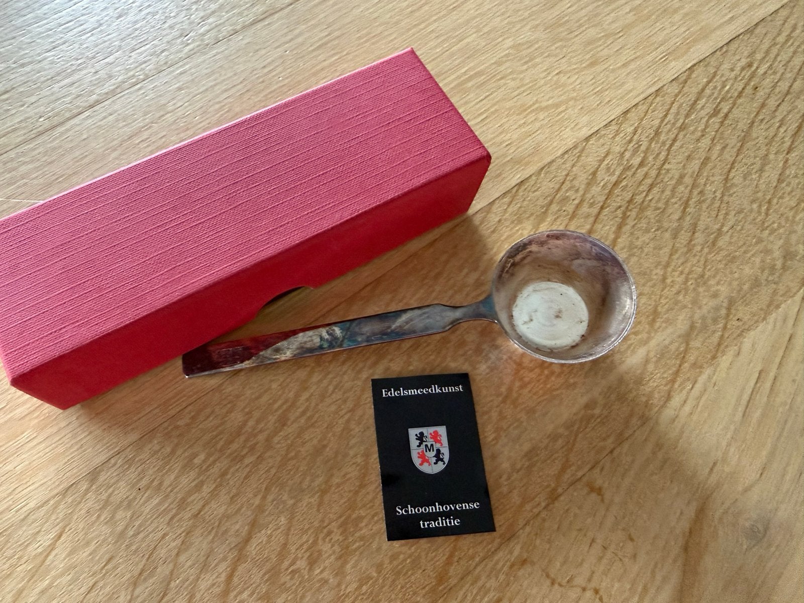 Verzilverde Edelsmeedkunst Lepel - Schoonhovense Traditie, Ophalen of Verzenden