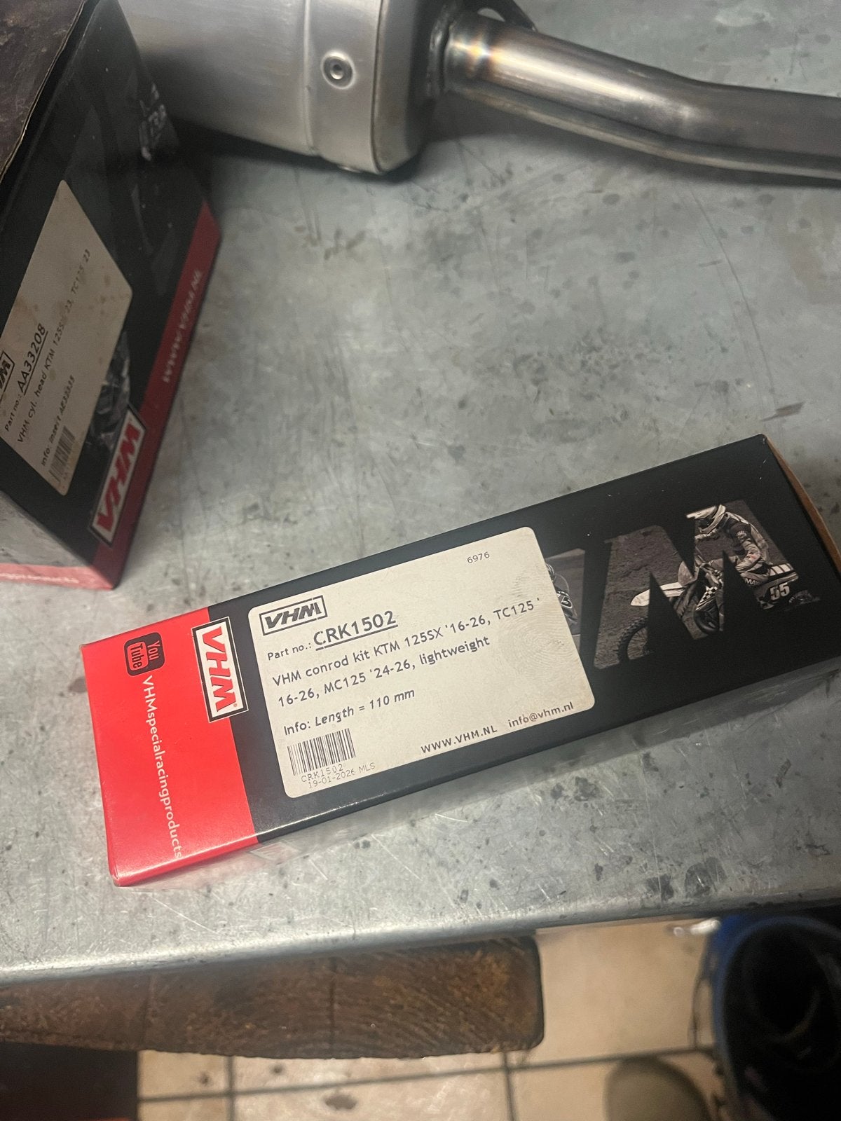 VHM Drijfstang KTM 125SX '16-26, TC125 '16-26, MC125 '24-26, Motoren, Ophalen of Verzenden, Gebruikt