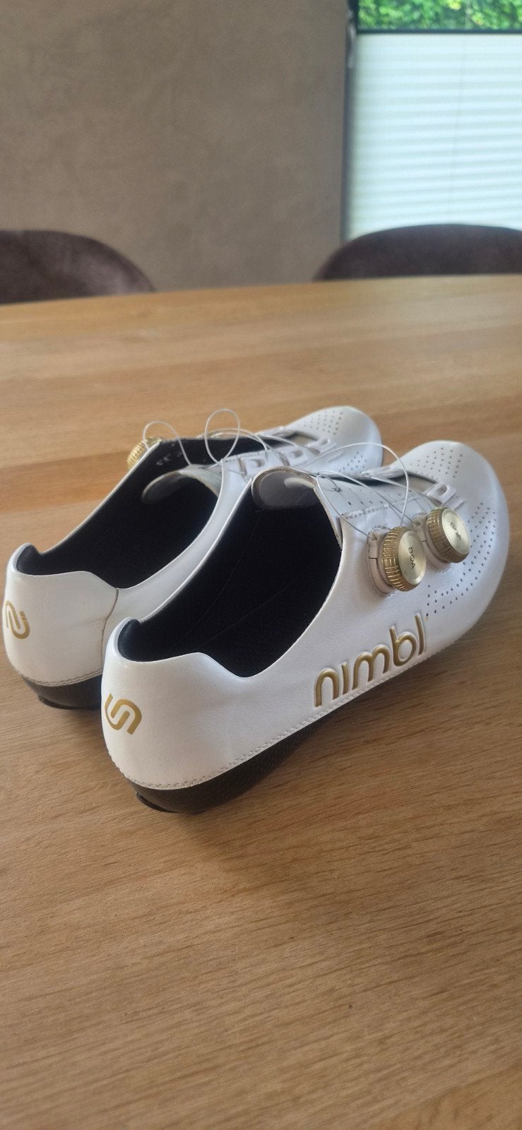 Nimbl Ultimate_White-Gold Fietsschoenen - Maat 43.5, Ophalen of Verzenden, Zo goed als nieuw