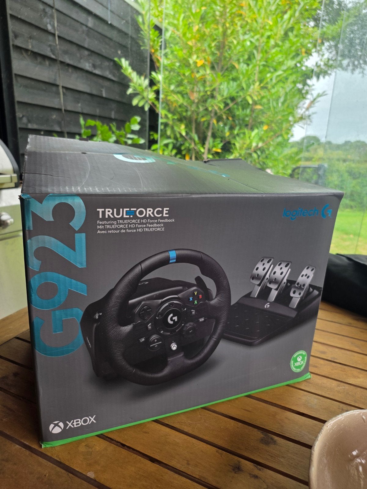 Logitech G923 TRUEFORCE racestuur met pedalen voor Xbox, Ophalen of Verzenden, Gebruikt, Stuurtje of Sportattribuut, Xbox Series S