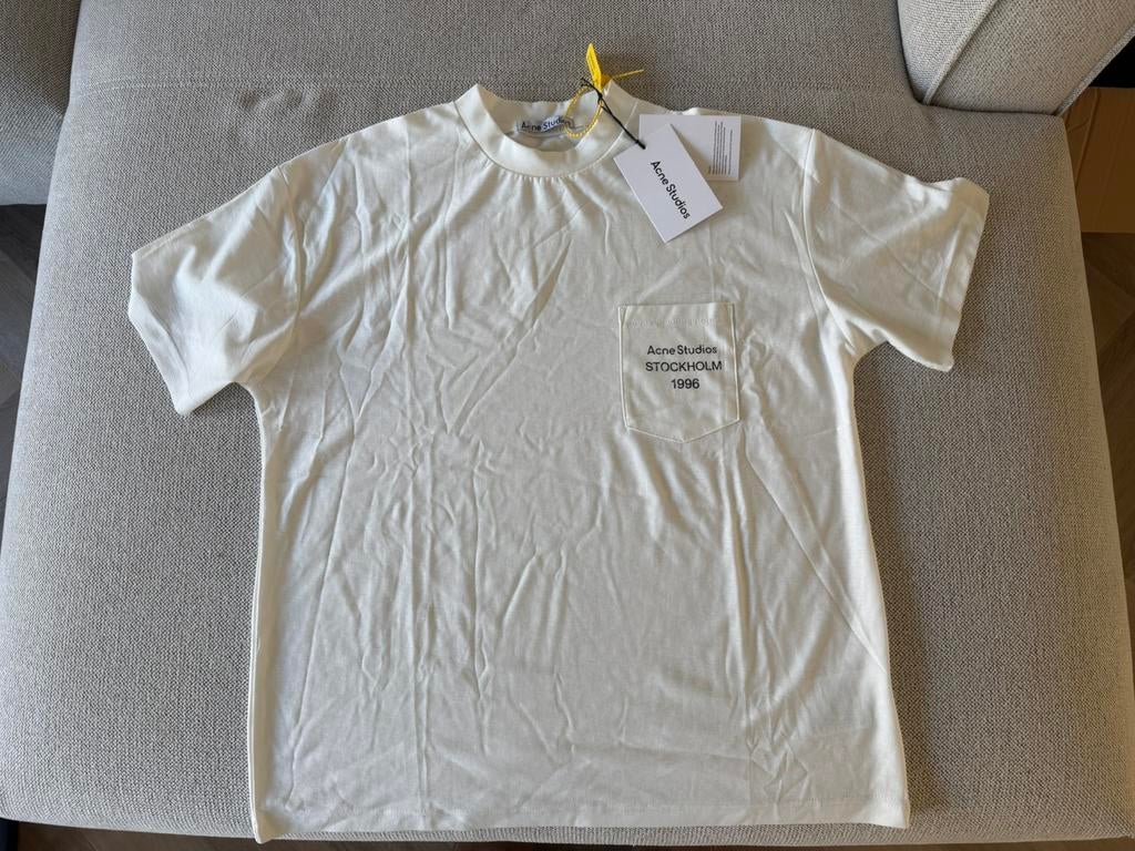 Acne Studios T Shirt Wit Maat S, Ophalen of Verzenden, Zo goed als nieuw