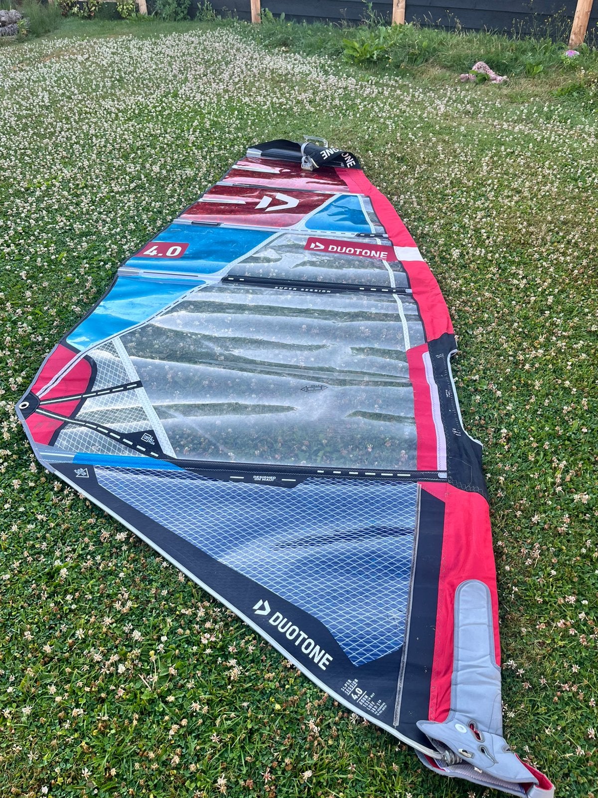 Duotone supersession 4.0, Watersport en Boten, Windsurfen, Ophalen, 3.5 tot 5 m², Zeil, Duotone