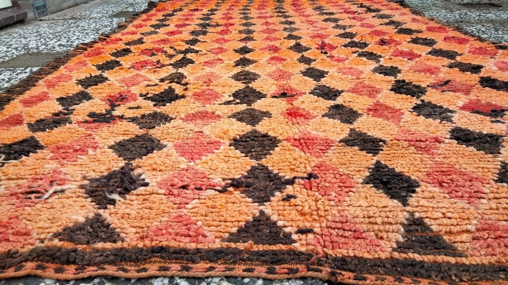 Handgeknoopt Berber kleed wol 250x143cm, 150 tot 200 cm, 200 cm of meer, Ophalen of Verzenden, Zo goed als nieuw