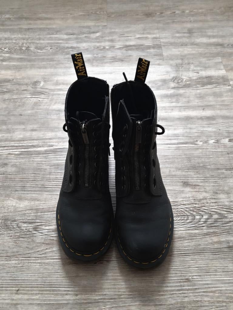 Dr. Martens schoenen, maat 40, echt leer, Zwart, Ophalen of Verzenden, Dr. Martens, Zo goed als nieuw