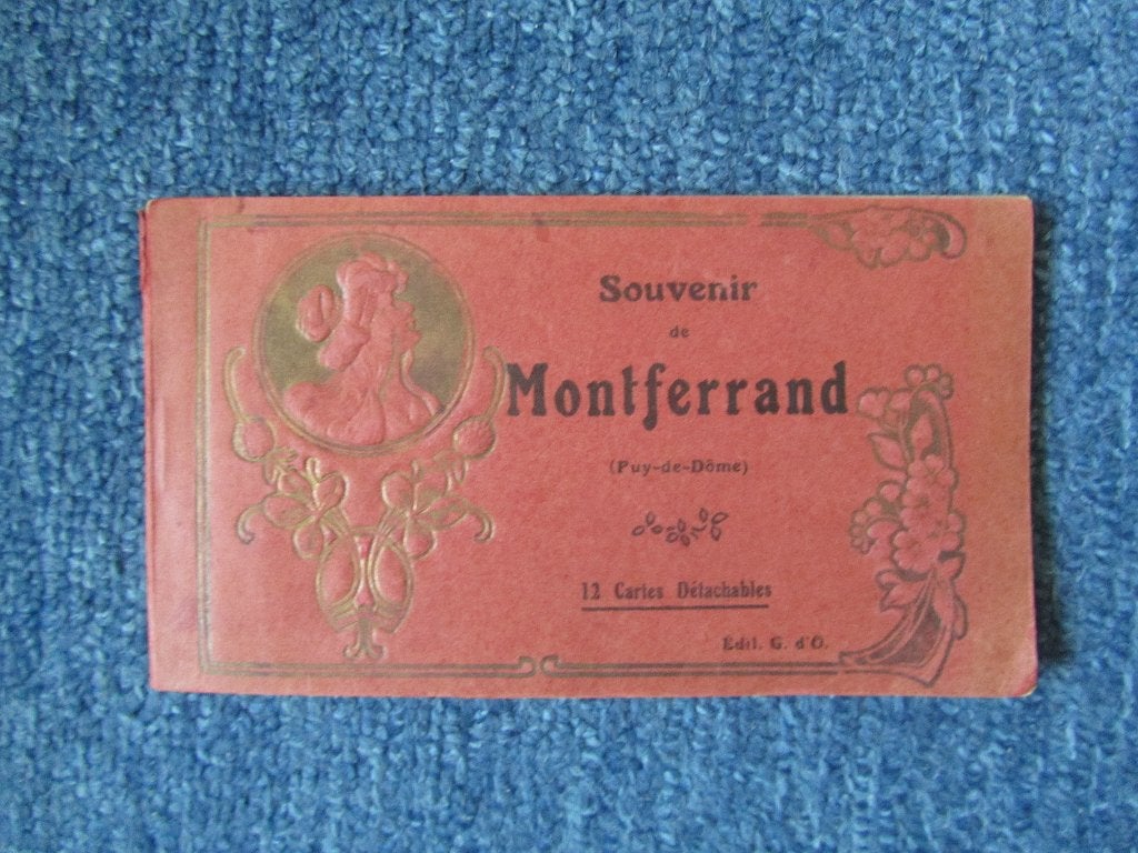 Oud Boekje met 12 ansichtkaarten van Montferrand, Ophalen of Verzenden, Voor 1920, Ongelopen, Frankrijk