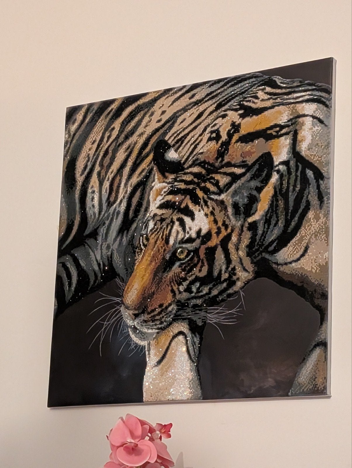 tijger schilderij, Antiek en Kunst, Ophalen of Verzenden