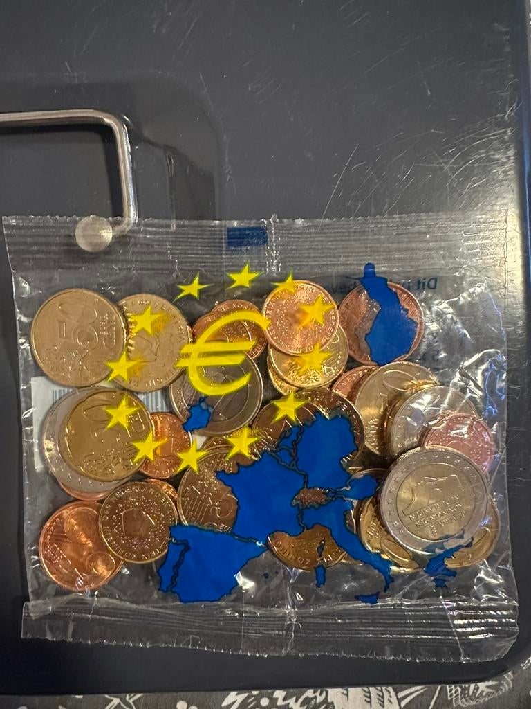 Zakje euro munten, Postzegels en Munten, Munten | Europa | Euromunten, Verzenden, Overige landen, Overige waardes, Setje
