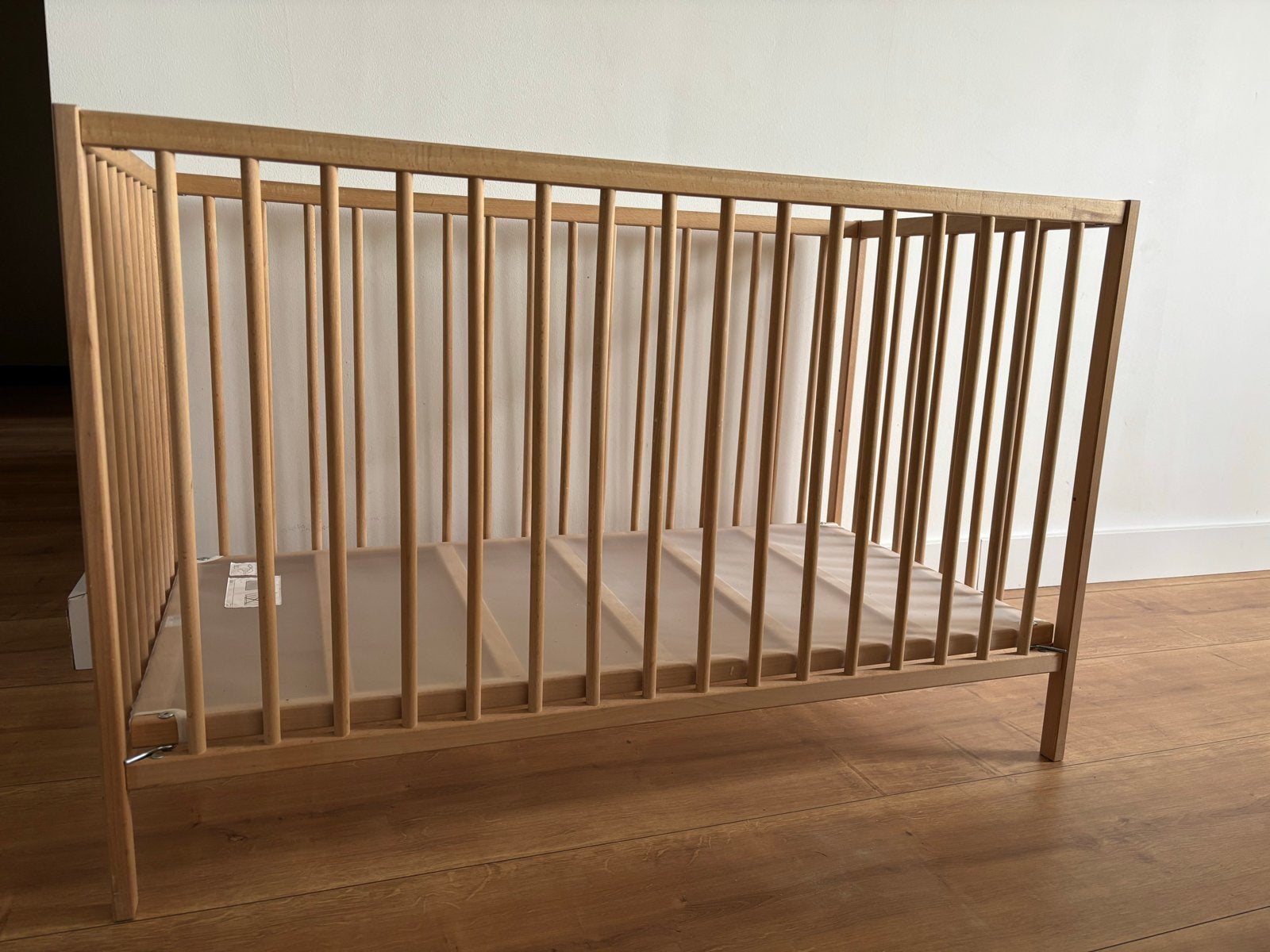 Ledikant 65x124 cm (eventueel met matras), Ophalen, Gebruikt, Minder dan 140 cm, Matras