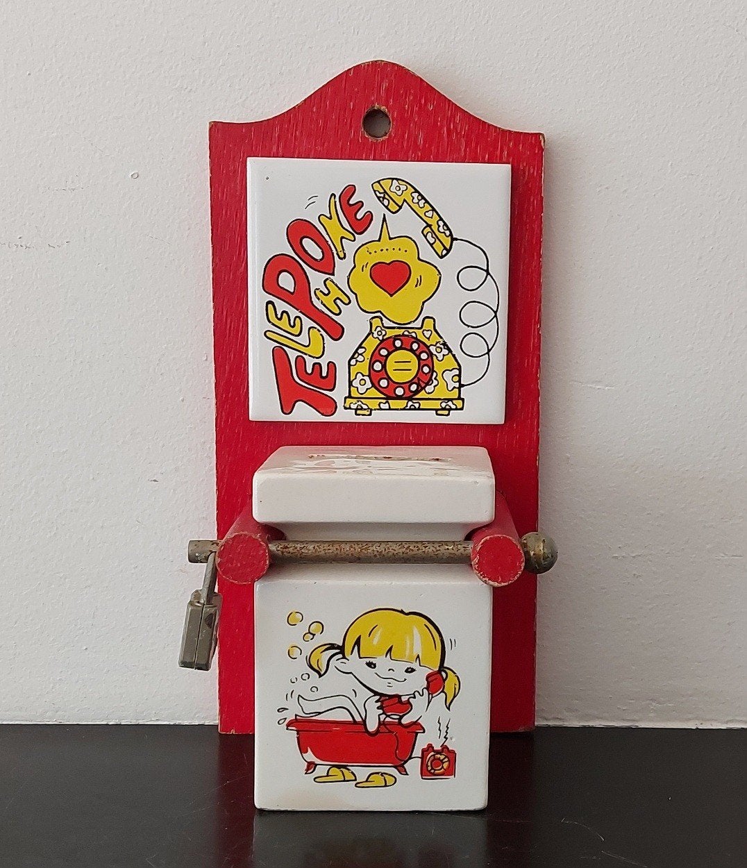 Retro spaarpot voor telefoongebruik, Ophalen of Verzenden, Huis en Inrichting