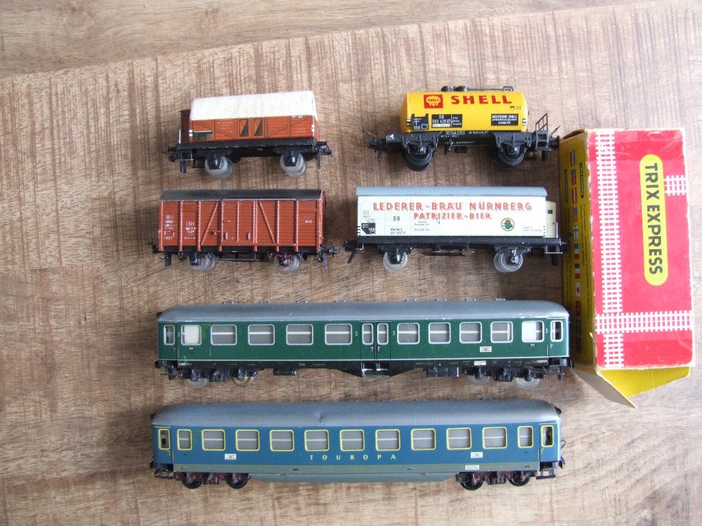 6x trix express trixmodell, Gebruikt, Gelijkstroom, Trix, Wagon