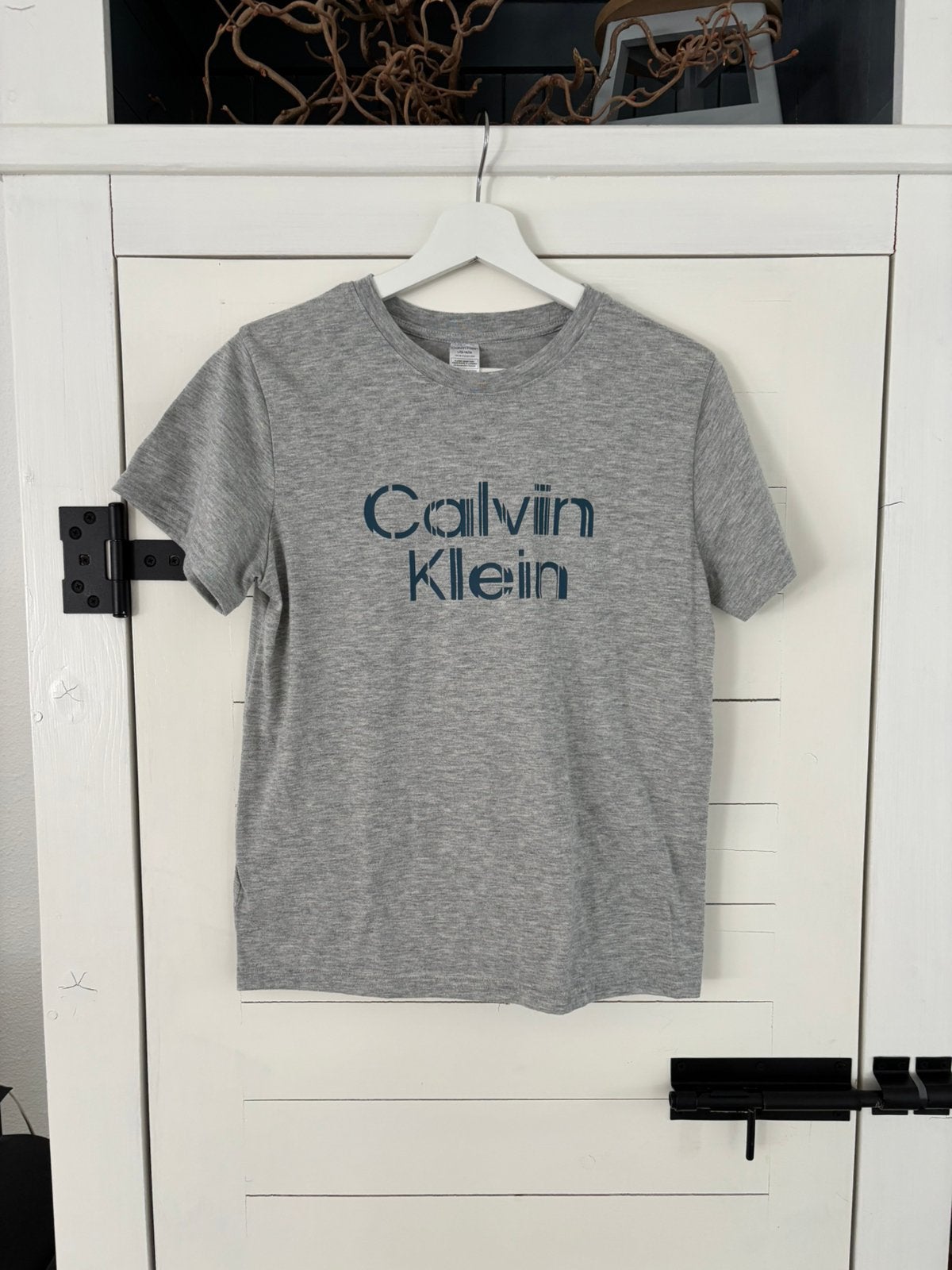 Calvin Klein pyjama shirt grijs 14/16, Ophalen of Verzenden, Zo goed als nieuw, Jongen, Nacht- of Onderkleding