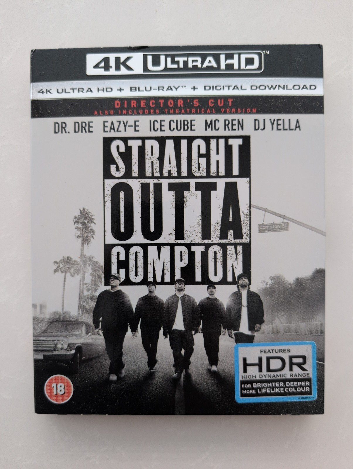 Straight Outta Compton 4K Ultra HD + Blu-ray, Vanaf 18 jaar, Italiaans, Film, Drama