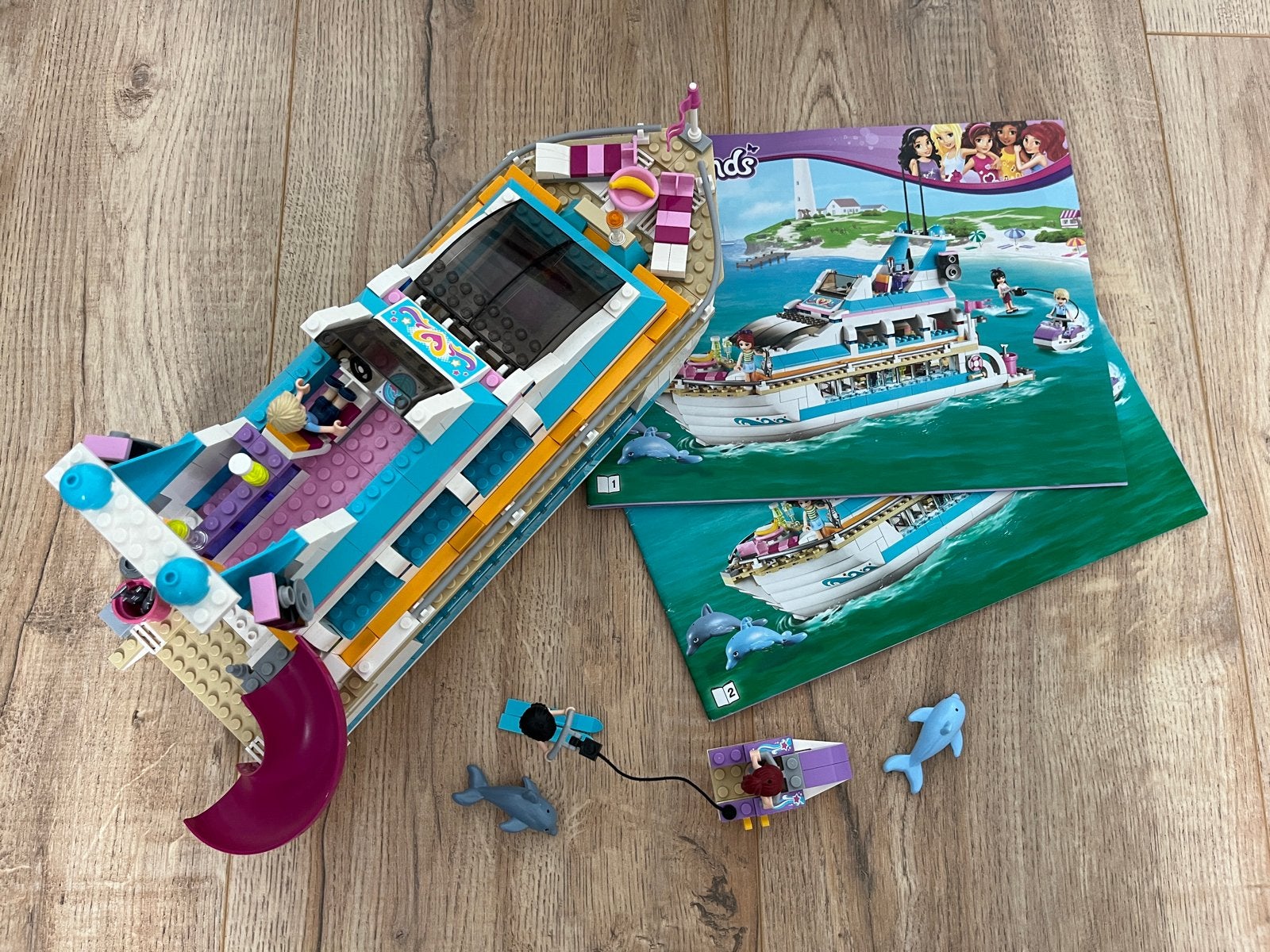 Lego Friends 41015 Dolfijn Cruiser met handleidingen, Ophalen of Verzenden, Zo goed als nieuw