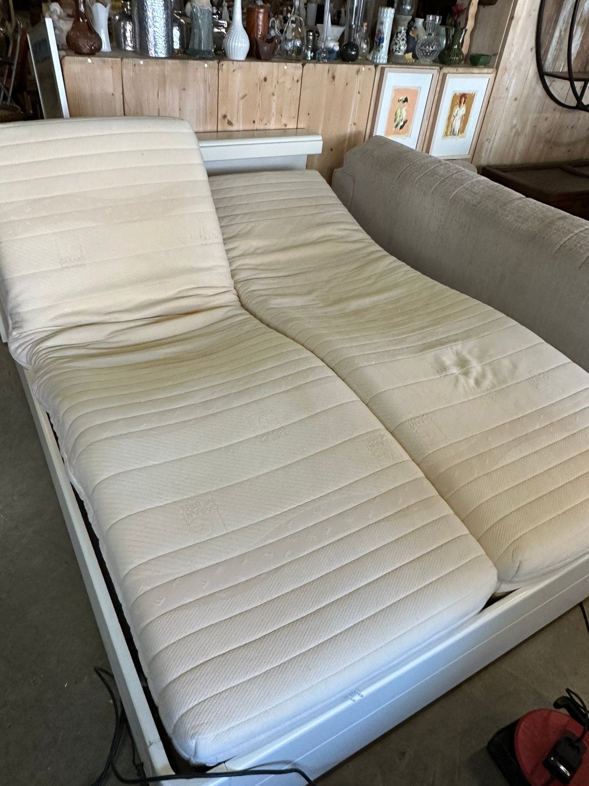 2 persoons bed elektrisch auping bodem, Ophalen, Gebruikt, C, Tweepersoons