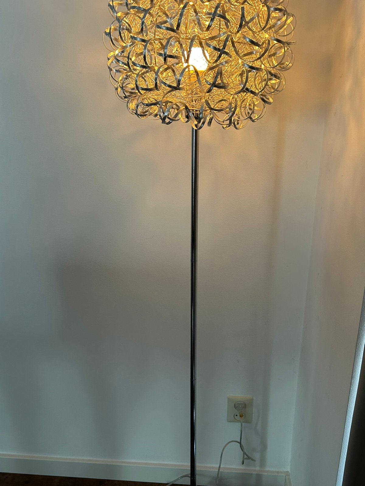 Staande/vloer  lamp 155 CM, Ophalen, Gebruikt, Modern/apart/industrieel?, E27 (groot)