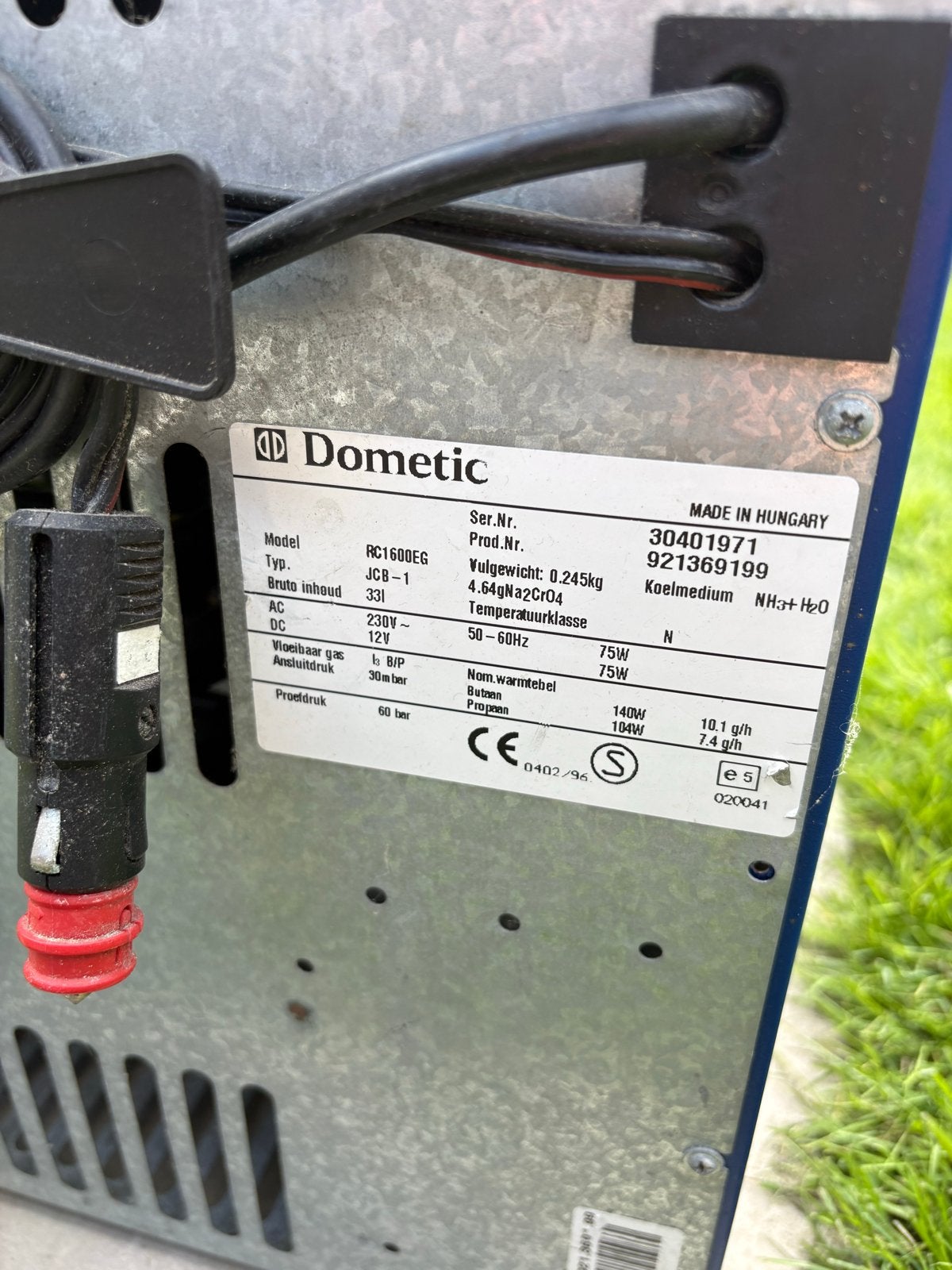 Dometic Electrolux RC1600EG Koelbox - 12V/230V/Gas, Ophalen, Gebruikt, Koelbox, Elektrisch