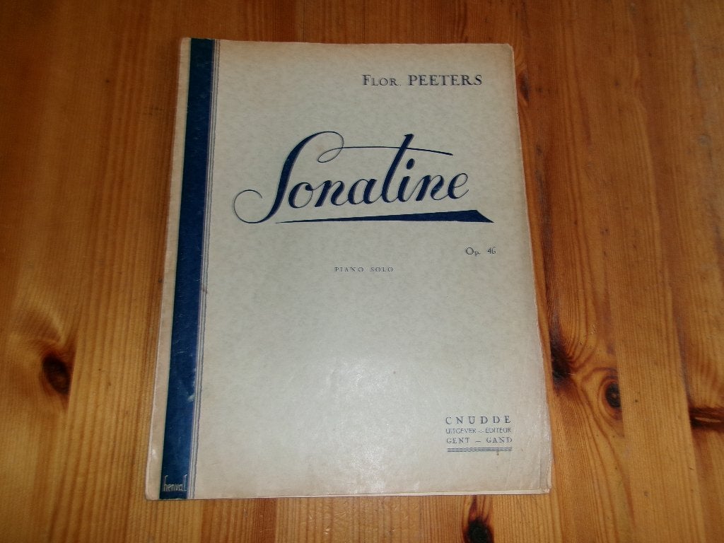 Flor peeters - sonatine op. 46, Gebruikt, Klassiek, Ophalen of Verzenden, Artiest of Componist