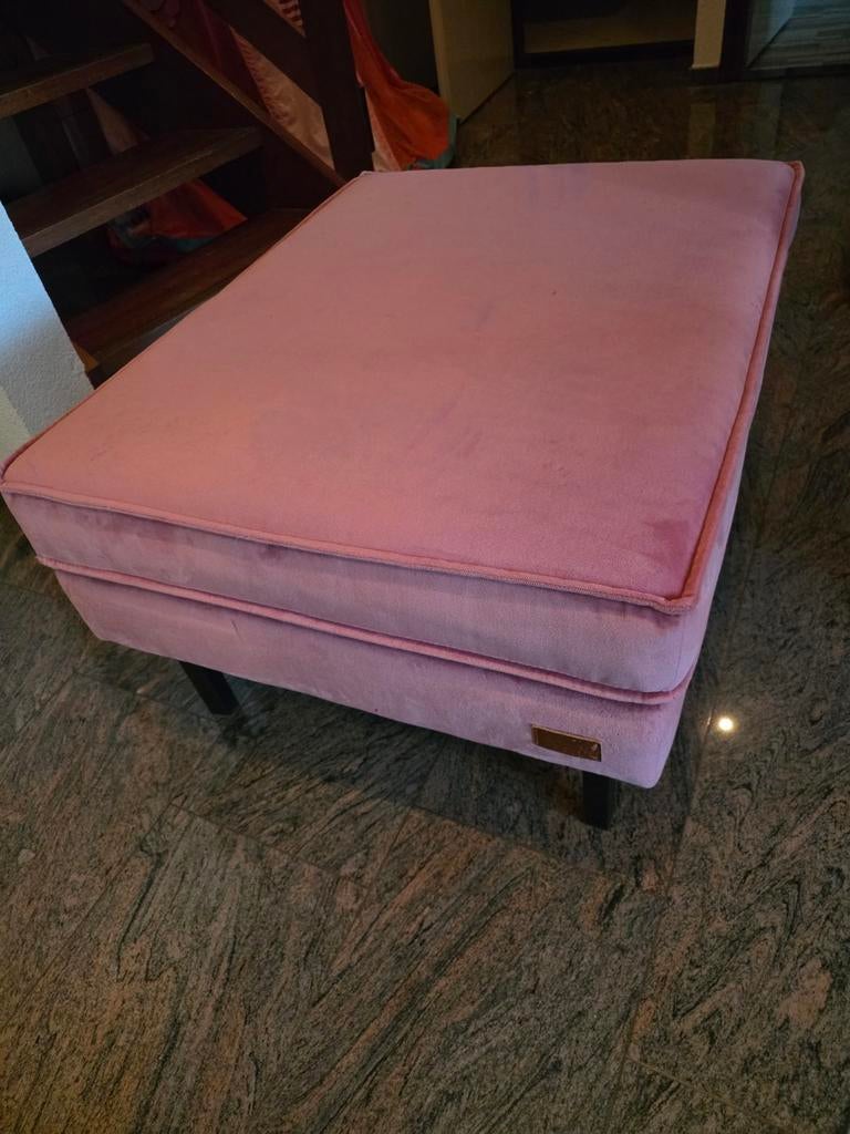 Sissy-Boy The Duchess velvet hocker Juke pink 90x70x70 cm, Huis en Inrichting, Ophalen, Gebruikt, Modern, Velours, Sissy-Boy Homeland