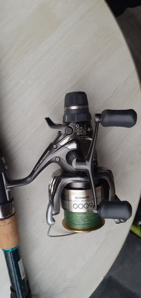 Shimano molen 6000 XTEA met hengel, Ophalen, Zo goed als nieuw