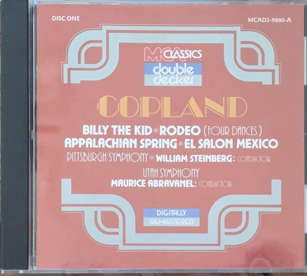 Aaron Copland - Billy the Kid, Rodeo, Appalachian Spring, Cd's en Dvd's, Ophalen of Verzenden, Modernisme tot heden, Zo goed als nieuw