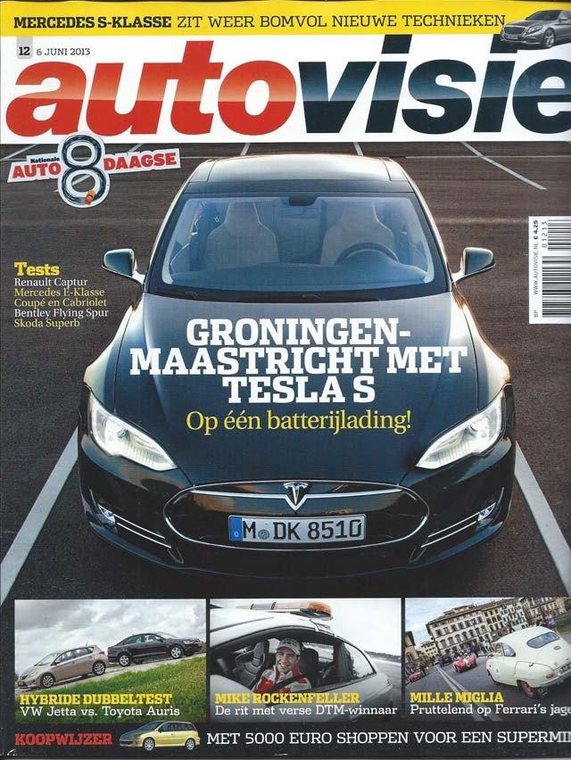 Autovisie 12 2013 : Peugeot 208GTI - Tesla Model S - Bentley, Ophalen of Verzenden, Gelezen, Algemeen