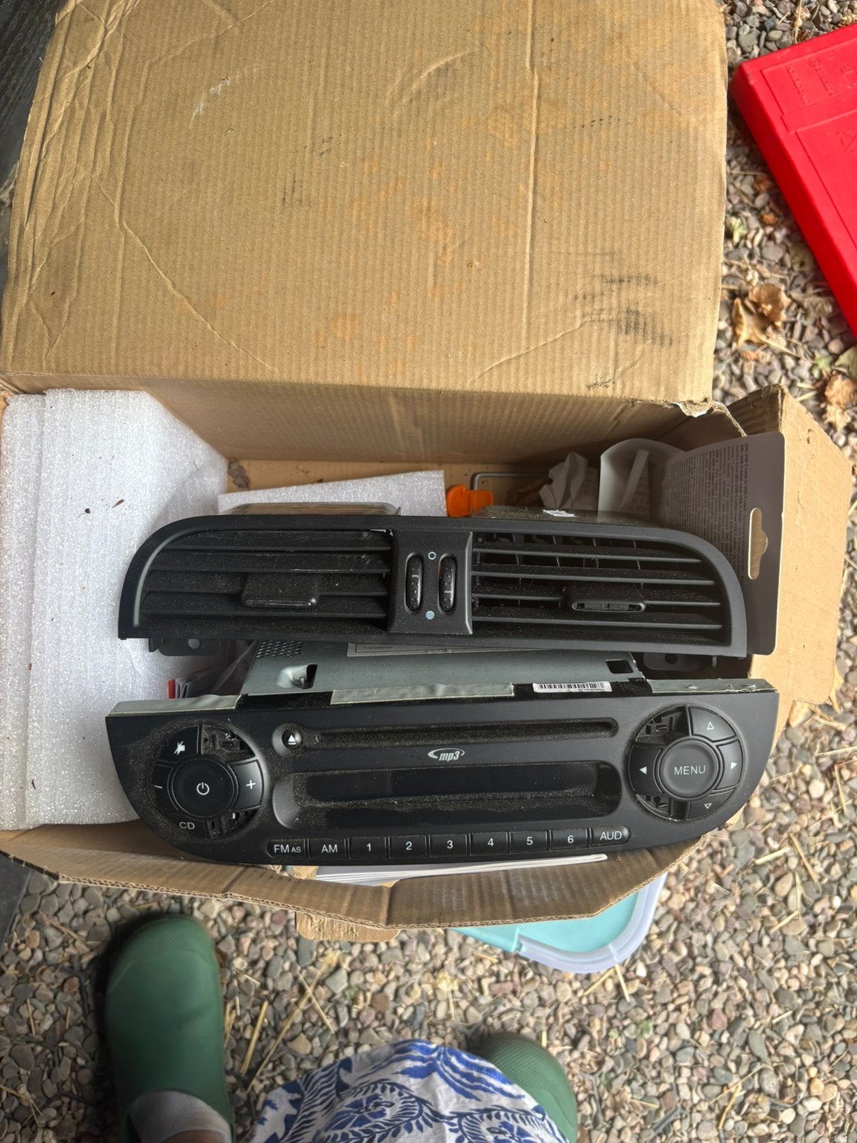 fiat 500 radio, Ophalen of Verzenden, Gebruikt