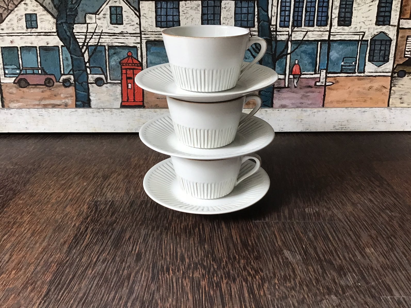 Fris Edam - 3 kop en schotels - Cleopatra, Antiek en Kunst, Ophalen of Verzenden