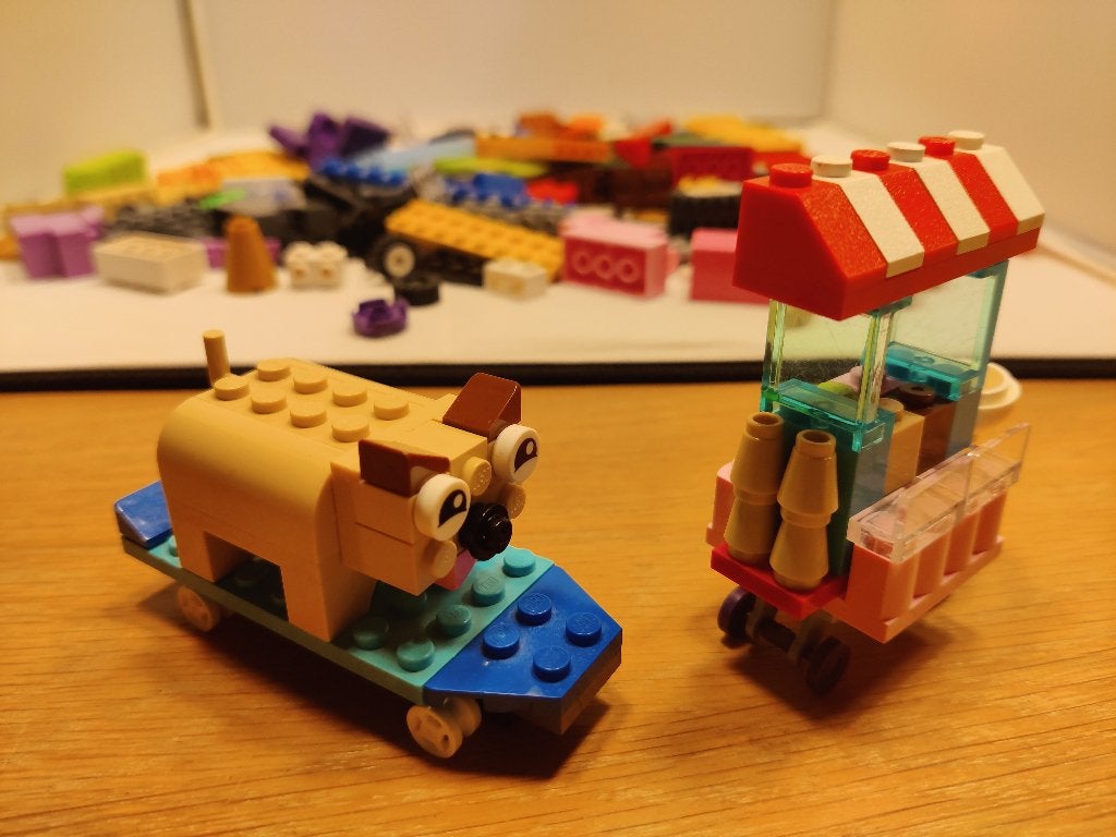 Lego op wielen !, Overige thema's, Lego, Ophalen of Verzenden, Zo goed als nieuw