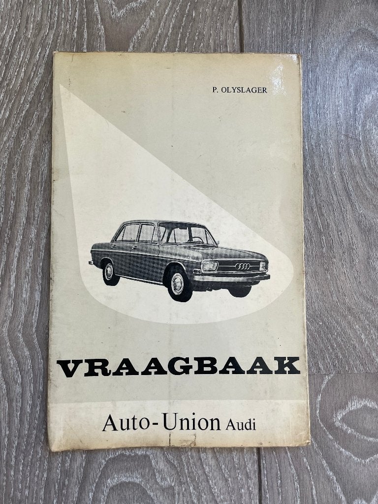 Vraagbaak Auto-Union Audi Coach & Sedan 1966 P. Olyslager, Auto diversen, Ophalen of Verzenden