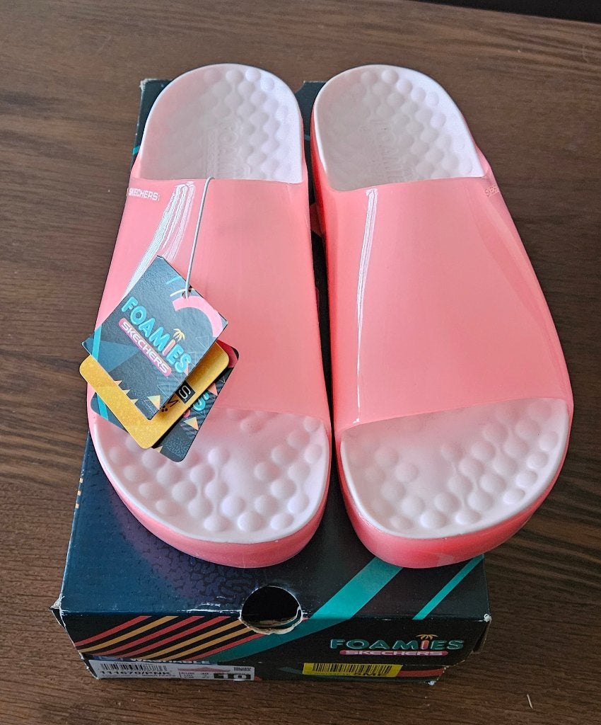 Skechers Innerpeace Namaste slippers, roze, maat 40, nieuw, Kleding | Dames, Slippers, Skechers, Nieuw, Ophalen of Verzenden