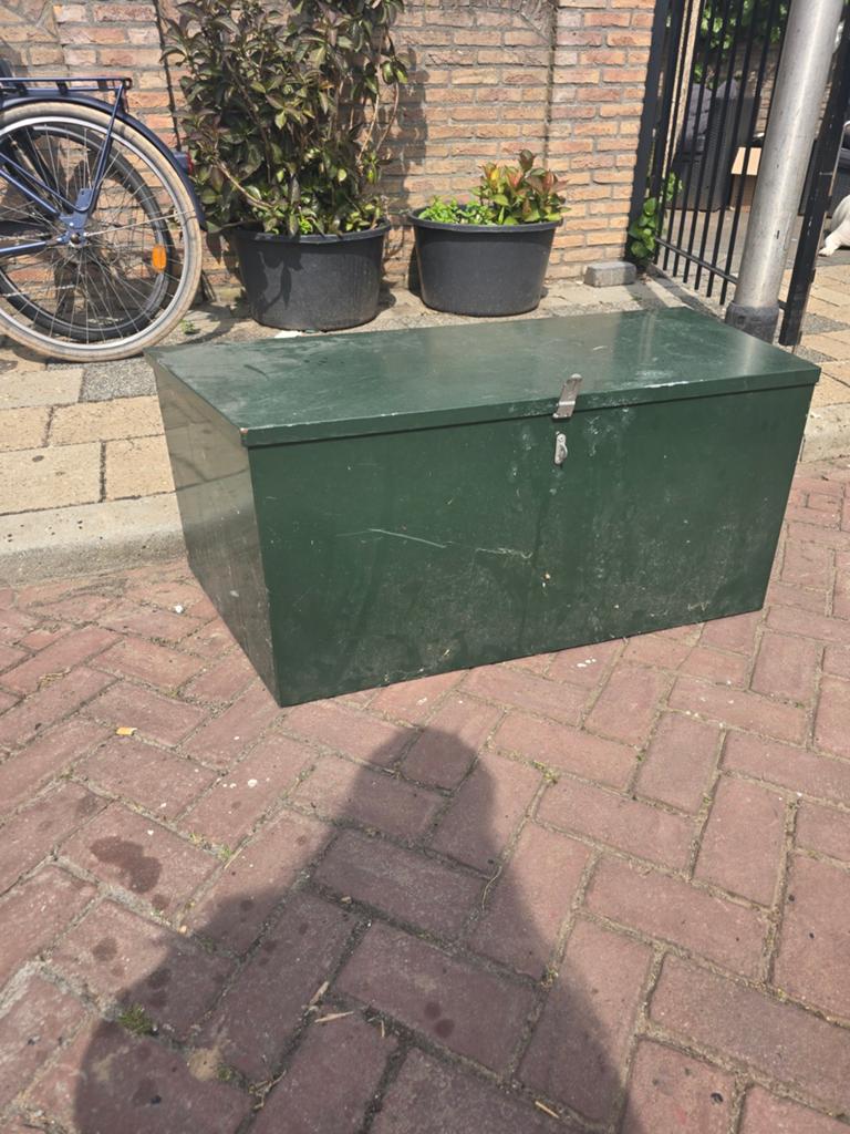 Robuuste gegalvaniseerde metalen disselkist, Ophalen