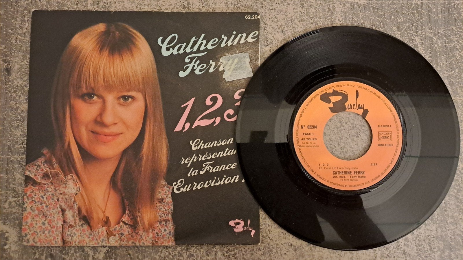 Catherine ferry  - 1,2,3., Gebruikt, 7 inch, Pop, Fotohoes