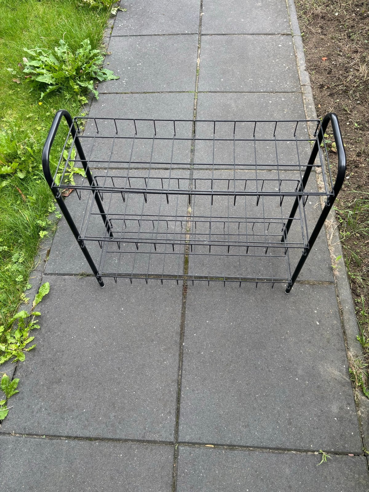 Stalen schoenenrek met 3 lagen, Ophalen, Gebruikt