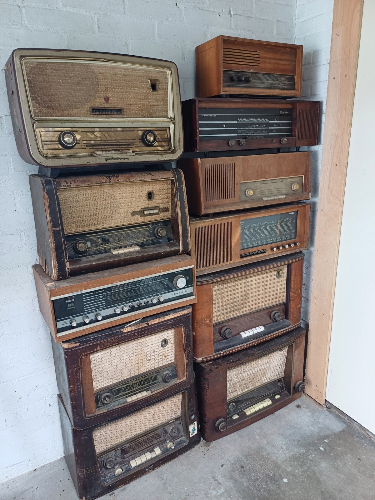 11 oude radio,s, Ophalen of Verzenden