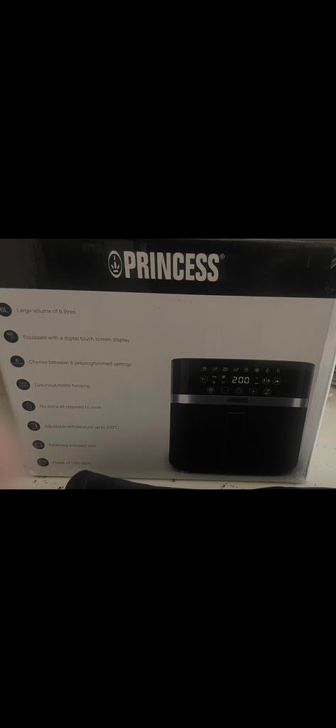 Princess Airfryer - Nieuw in doos - 6L inhoud, Witgoed en Apparatuur, Airfryers, Ophalen of Verzenden, Nieuw, Airfryer, 1500 gram of meer